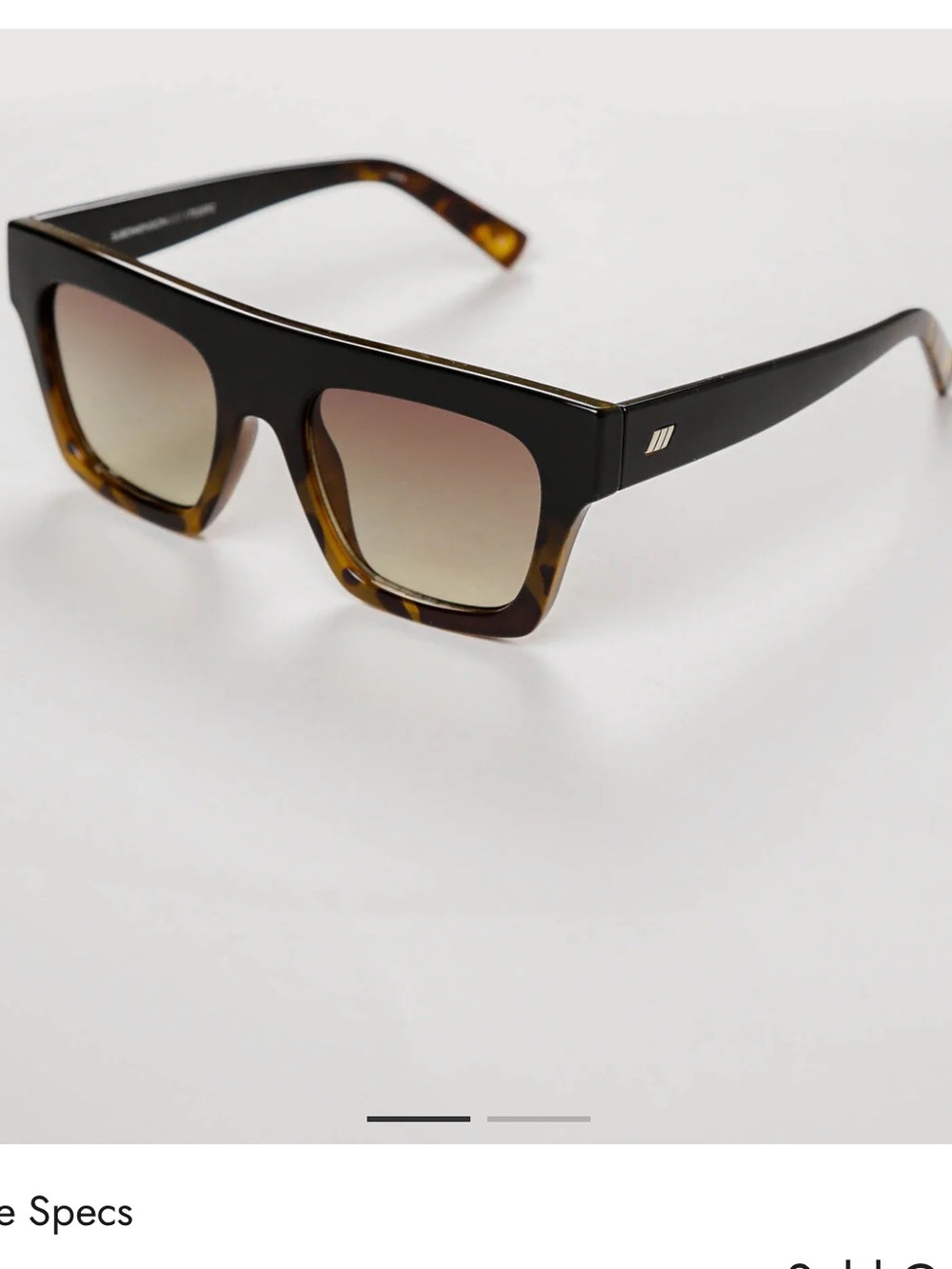 Le Specs Black & Tortoise Subdimension sunglasses